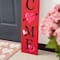 Glitzhome® 36" Valentine's Wooden Welcome Porch Sign